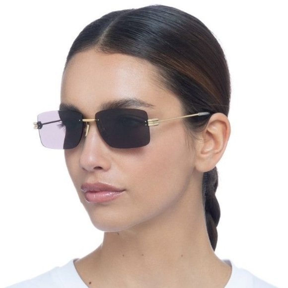 NEW BOTTEGA VENETA SQUARE GRAY SUNGLASSES BOTTEGA VENETA BV1126S 002 main image 4